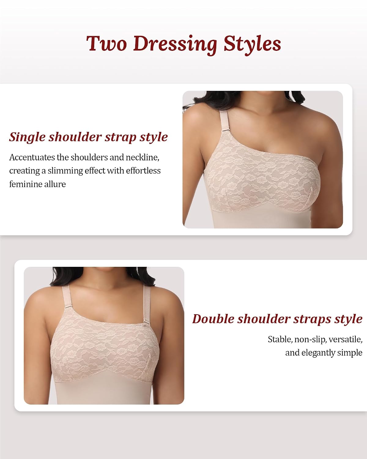 SHAPESHE Strapless Lace Bodysuit Shapewear — image 2