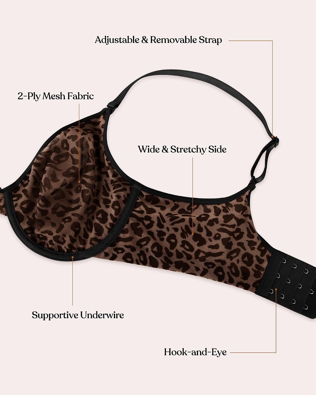 HSIA Full Coverage Minimizer Bra for Women — image 4