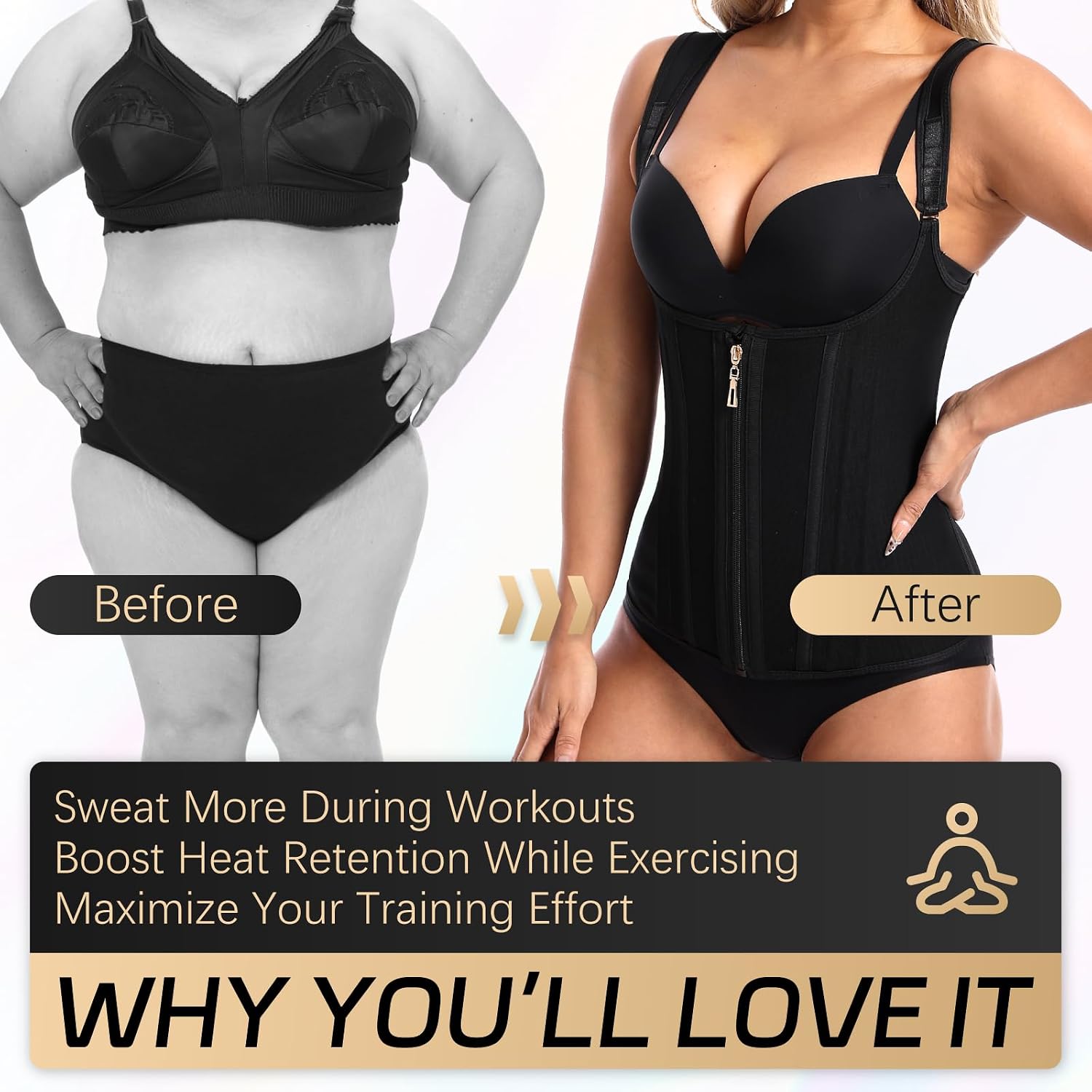 CATEMATE Waist Trainer Tummy Control Corset — image 2