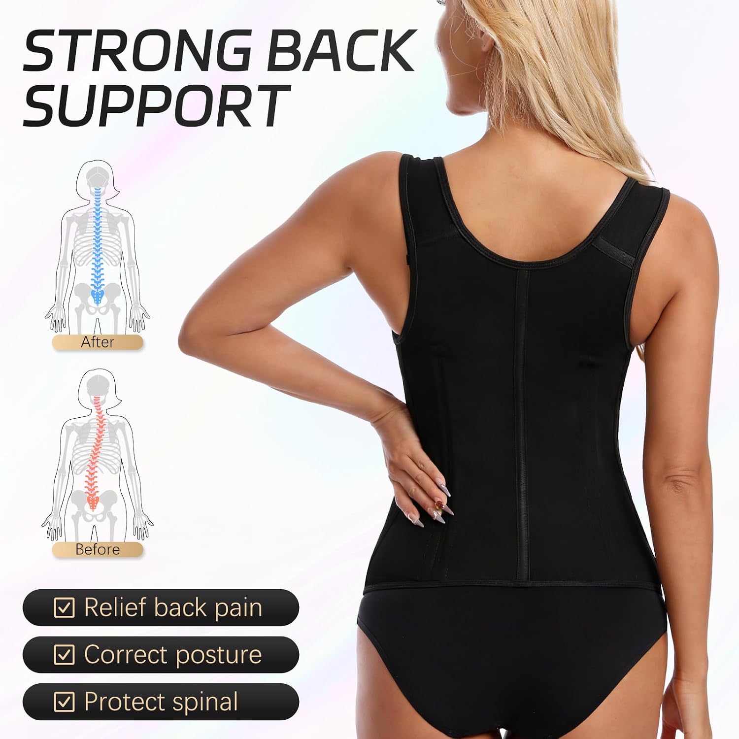CATEMATE Waist Trainer Tummy Control Corset — image 3