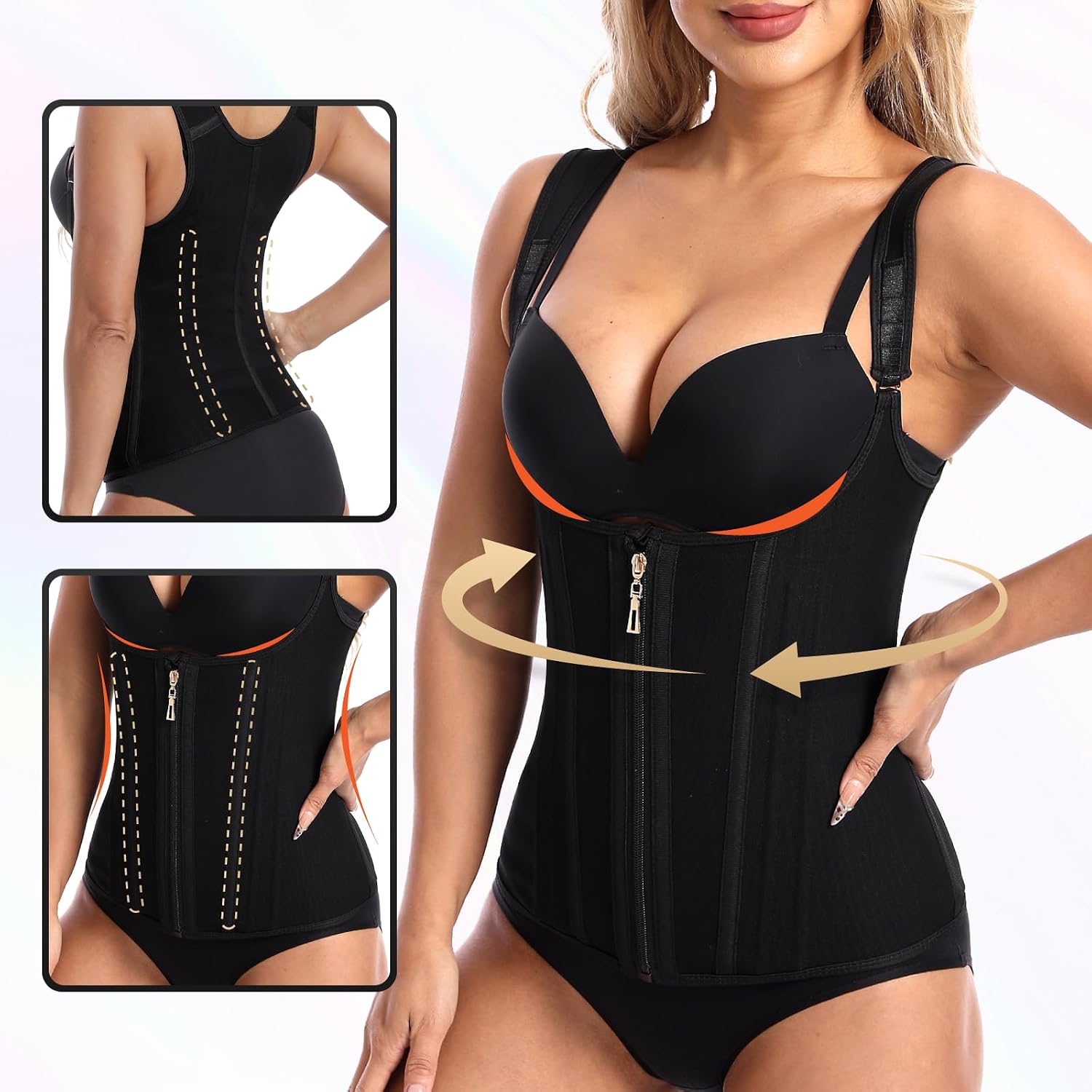 CATEMATE Waist Trainer Tummy Control Corset — image 5