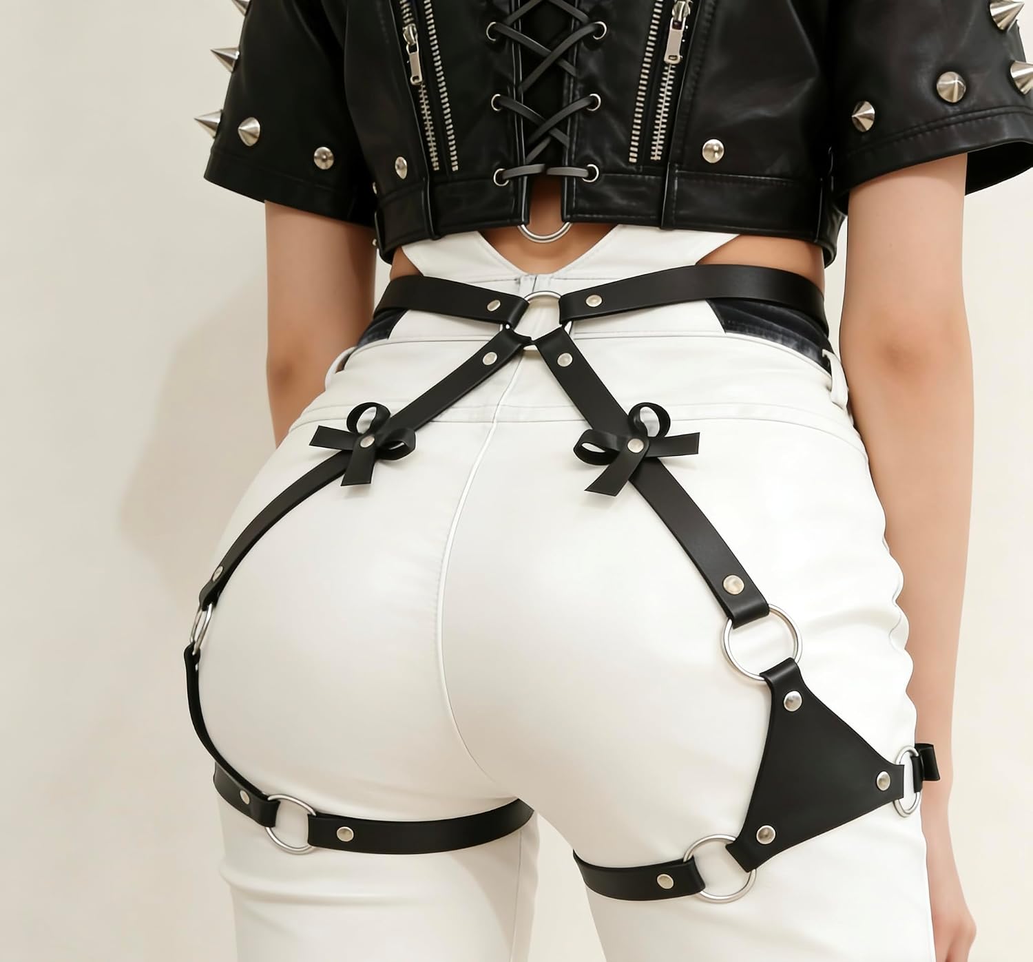 LKBVSLBL Punk Leather Thigh Harness Belt — image 7