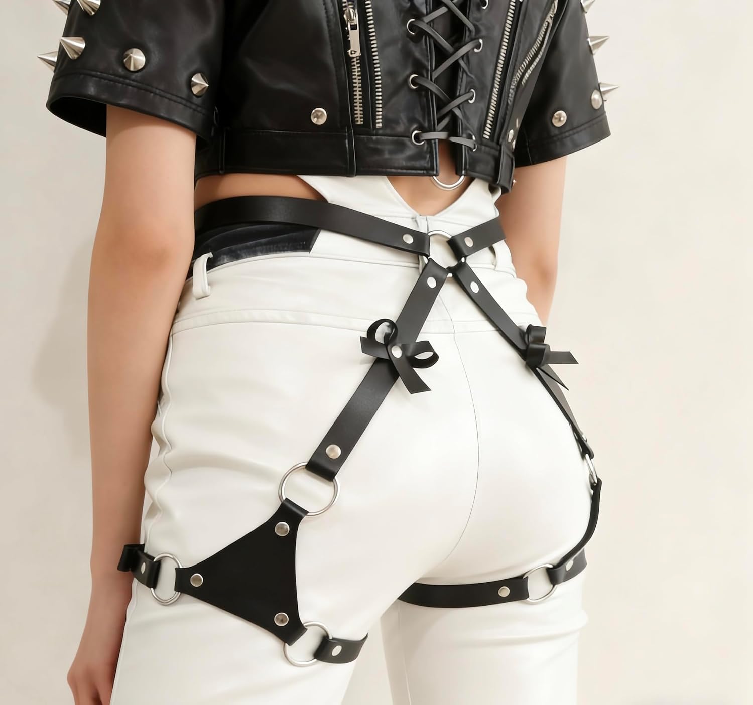 LKBVSLBL Punk Leather Thigh Harness Belt — image 8