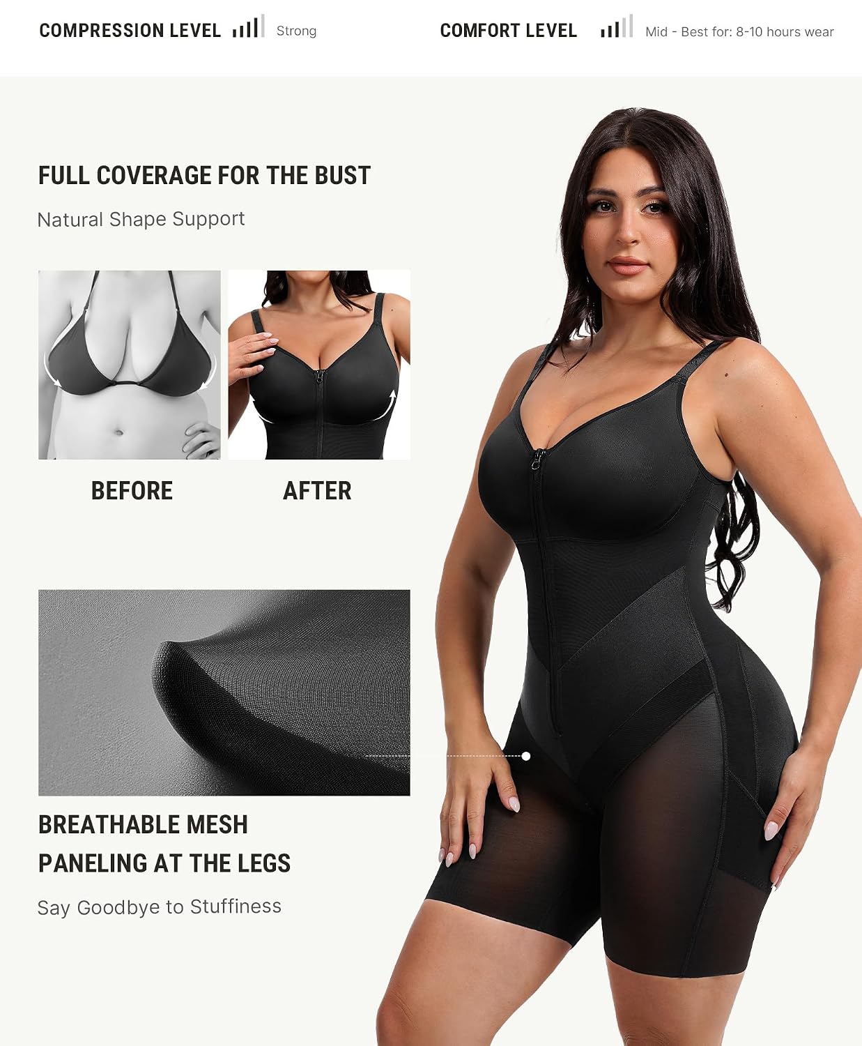 FeelinGirl Feelvibe Tummy Control Shapewear Bodysuit — image 6