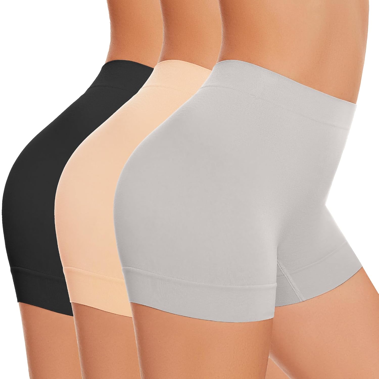 UUMIAER 3-Pack Anti Chafing Slip Shorts