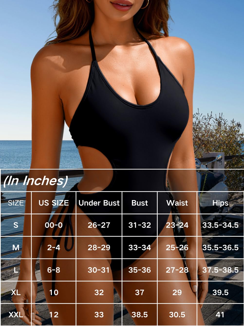 ChiaoLezhee Halter Cut-Out Monokini Swimsuit — image 5