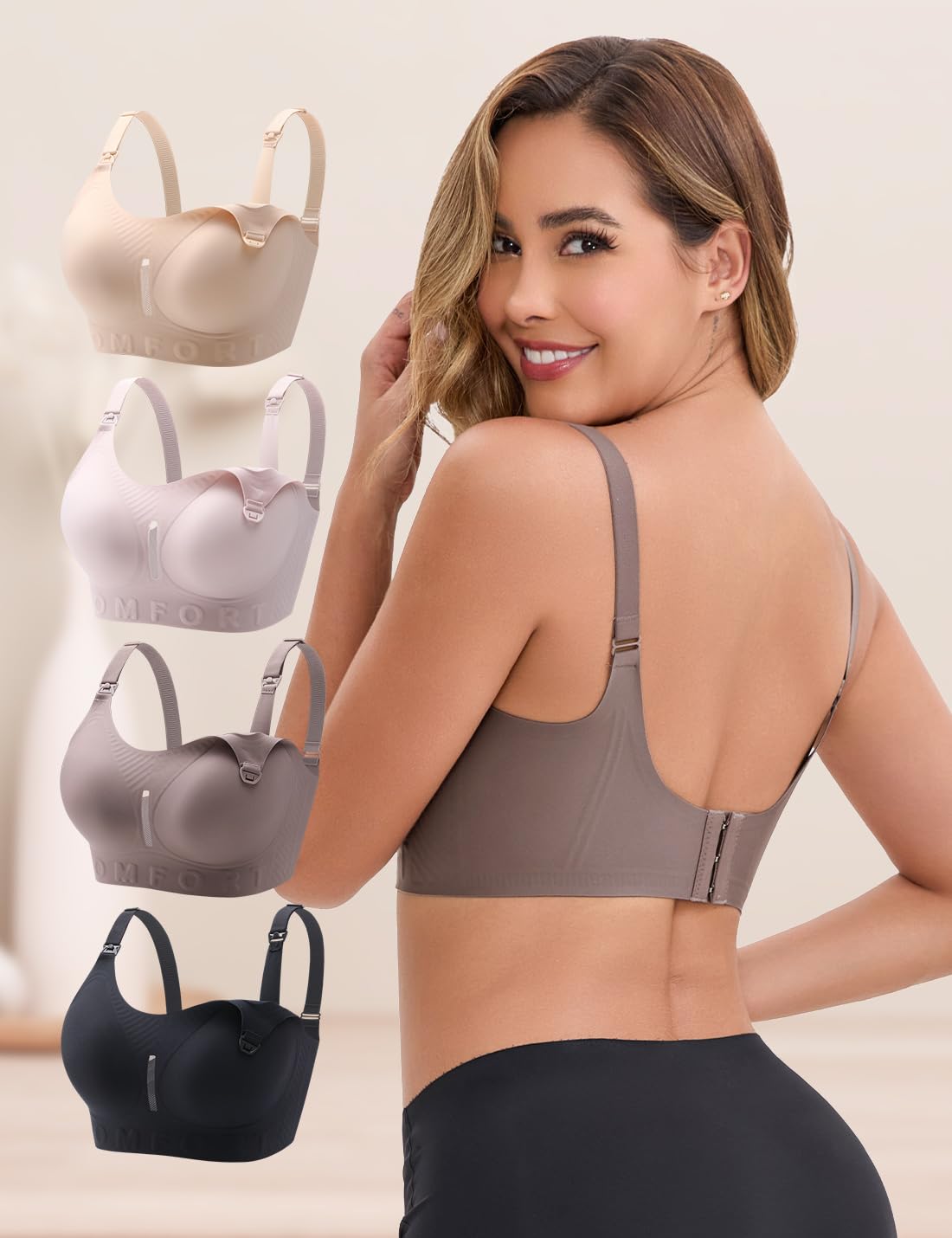 LZYUNIZ Seamless Wireless Nursing Bra with Extender — image 6