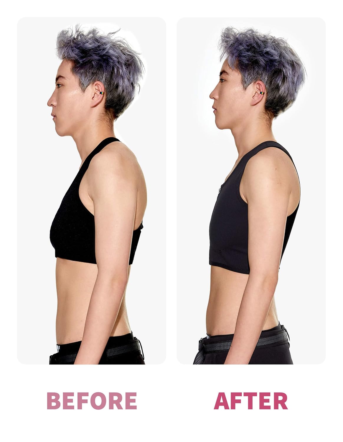 BnDR Front Zipper Chest Binder for Transgender — image 3