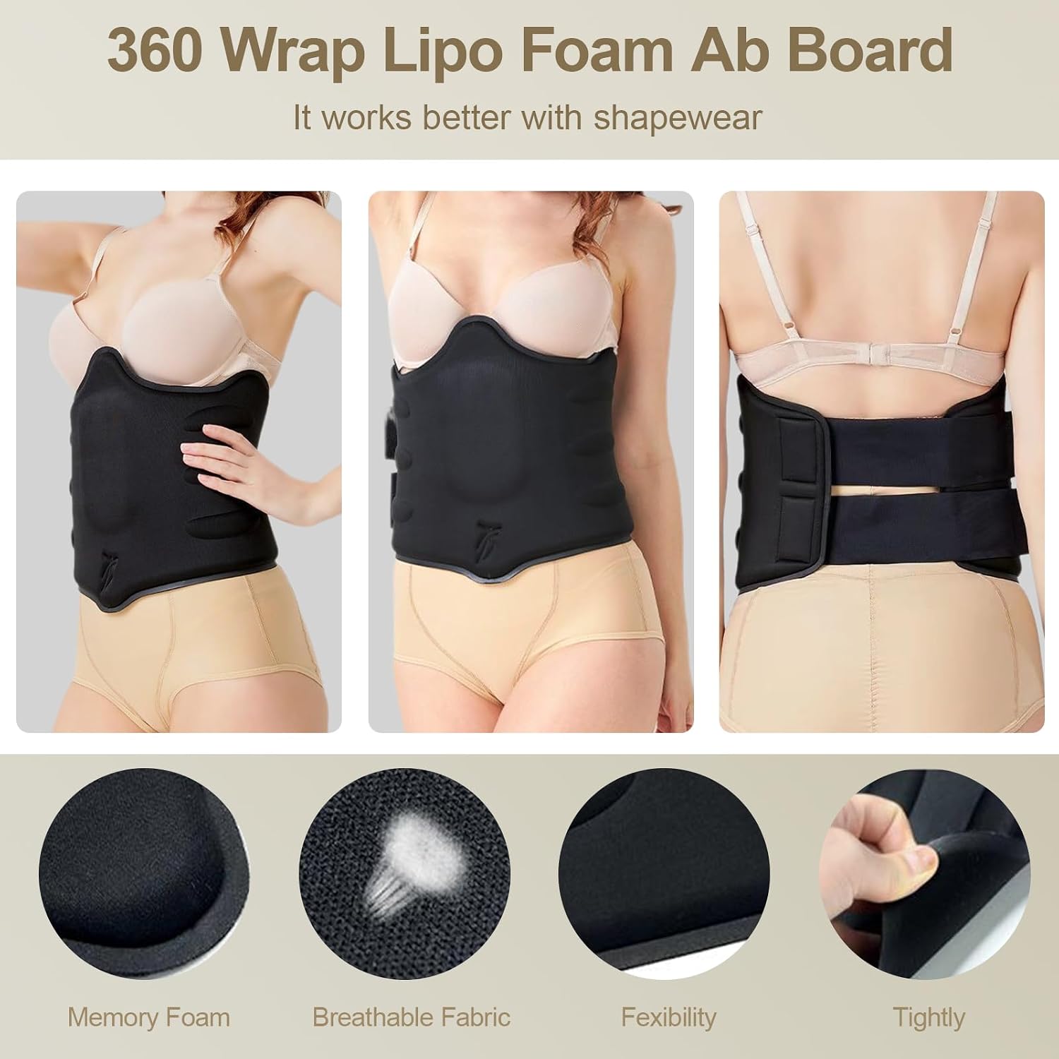 YNEANZD Lipo Foam with Adjustable Belts — image 6
