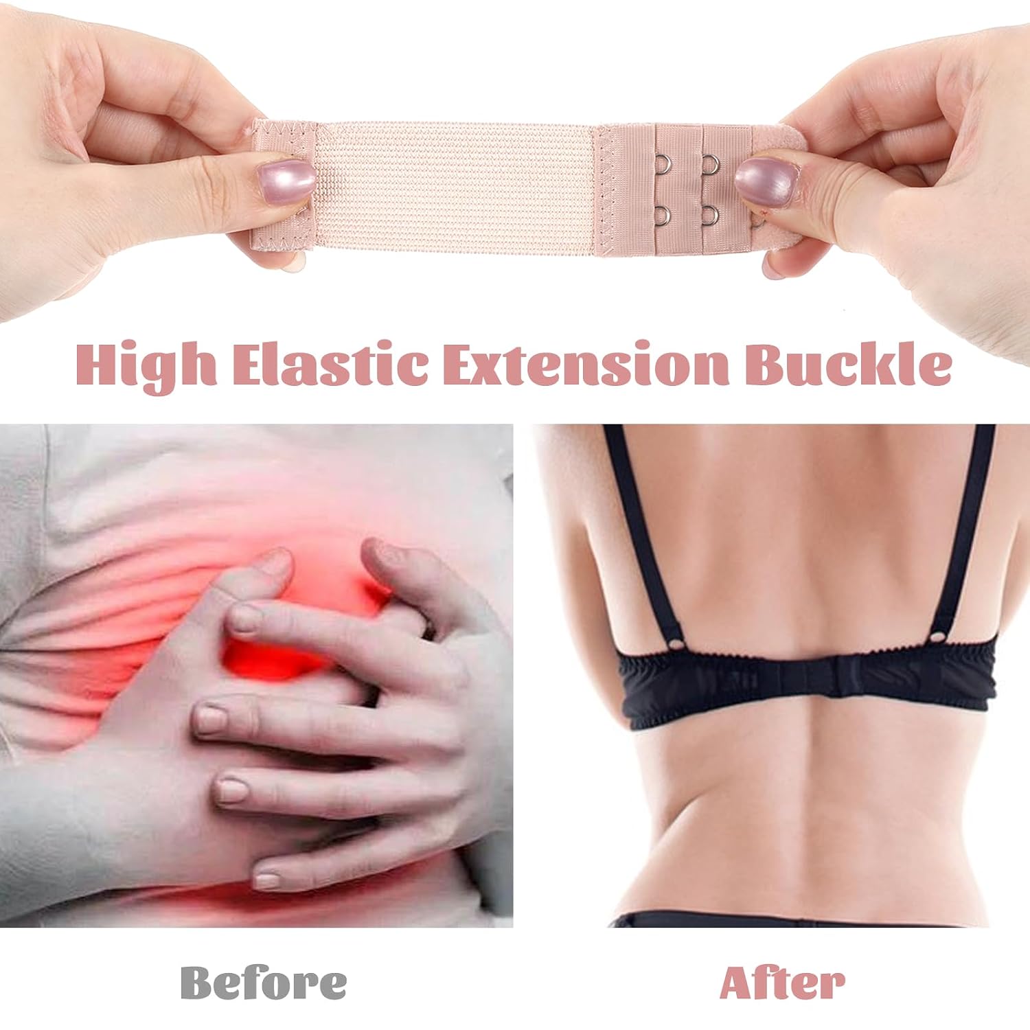 Qianyu Soft Elastic Bra Extender 2 Hook — image 3