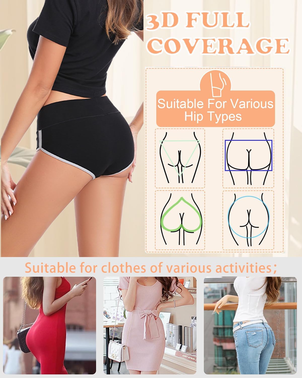 CAILECOTTON High Waisted Cotton Panties 5-Pack — image 2