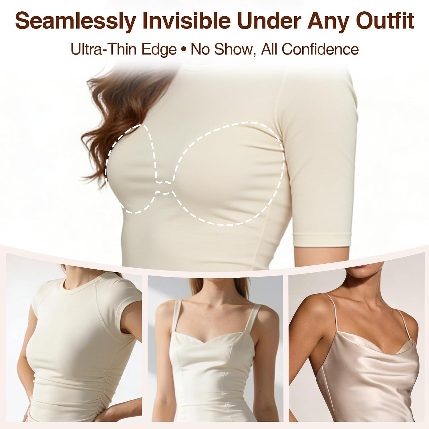 Coconater Silicone Strapless Push Up Adhesive Bra — image 4