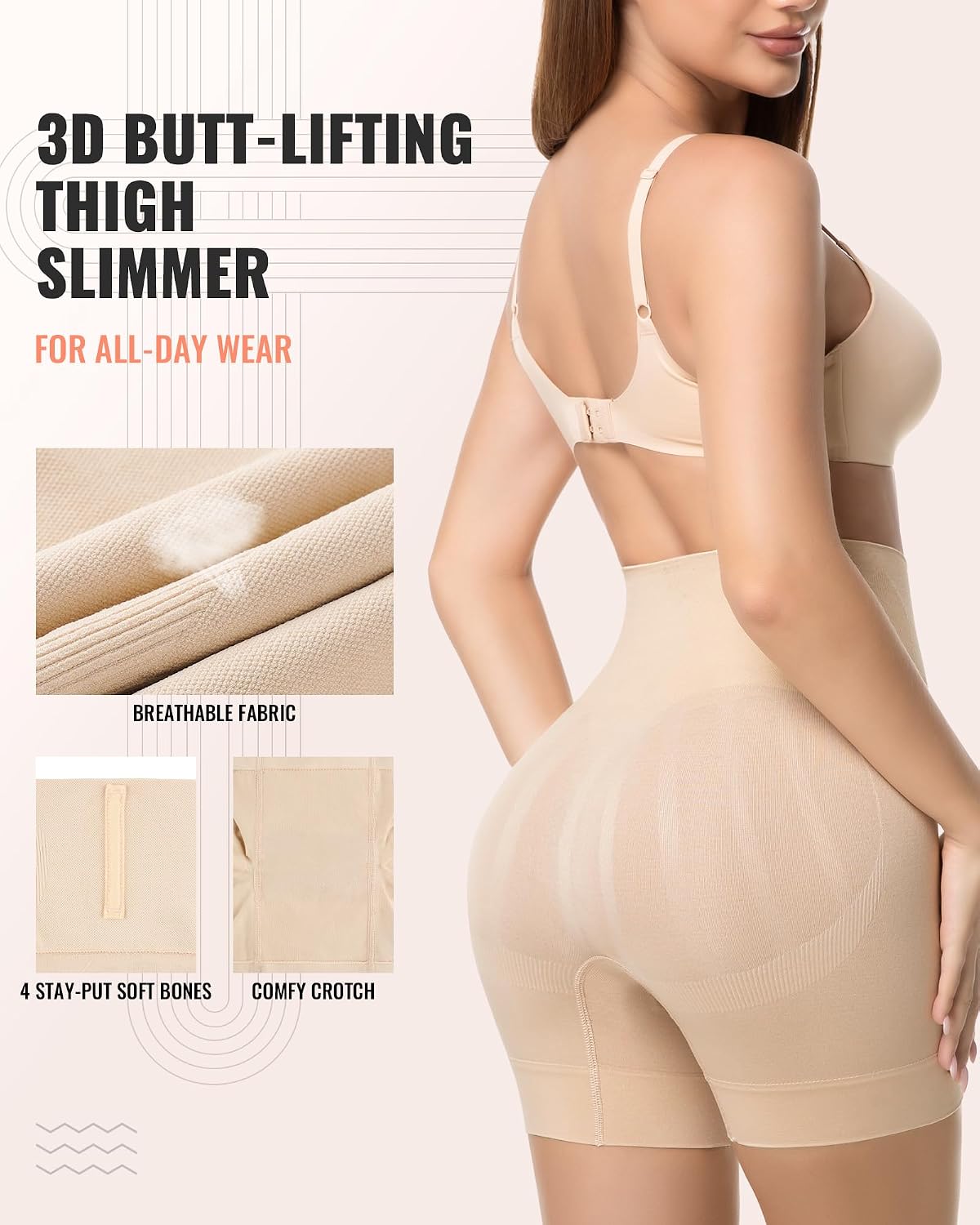 ForeverShaper Mid Waist Tummy Control Shorts — image 3