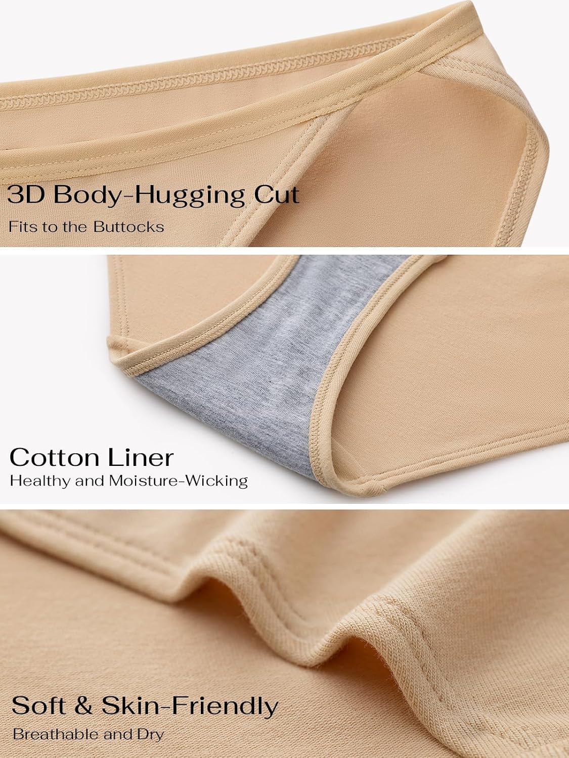REORIA Women's Cheeky High Cut String Bikini 4-Pack — image 3