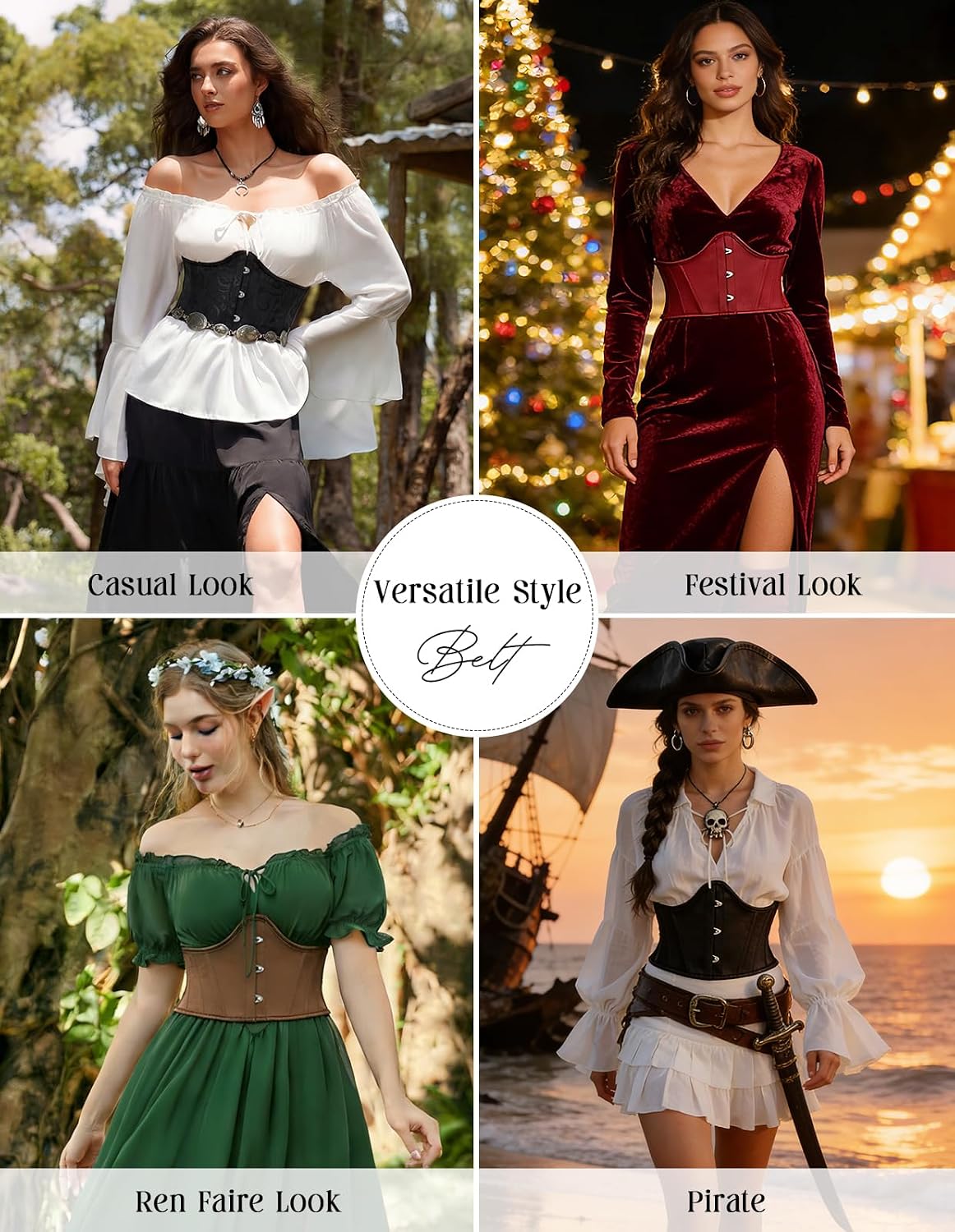 Scarlet Darkness Renaissance Underbust Corset Belt — image 7