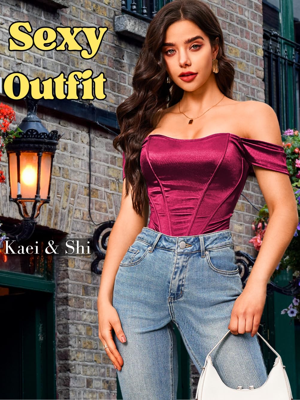 Kaei&Shi Satin Strapless Corset Top — image 6