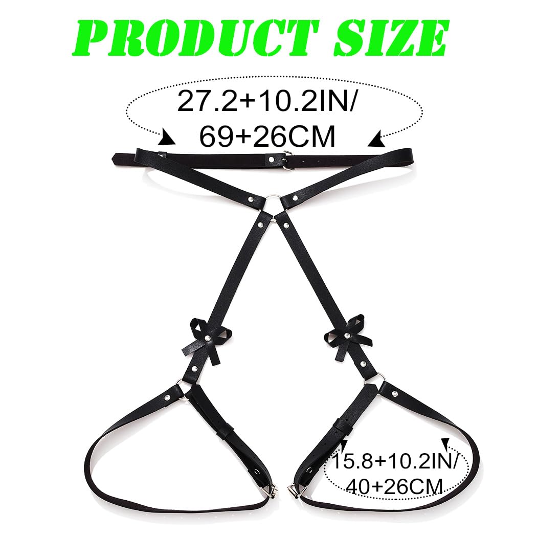 REETAN Leather Thigh Garter Harness for Women — image 3