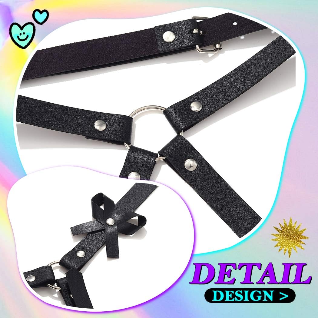 REETAN Leather Thigh Garter Harness for Women — image 5