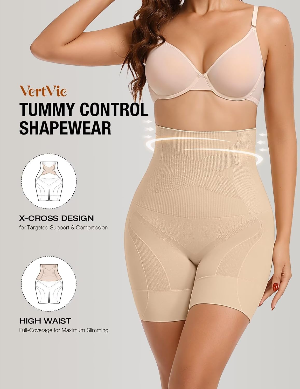 Vertvie Tummy Control Shapewear Shorts — image 2