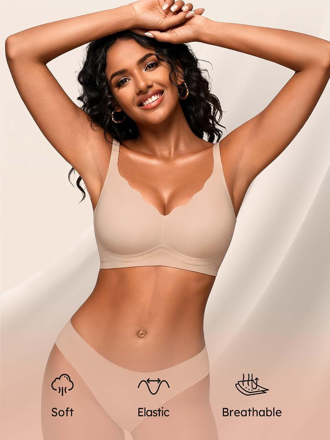 Cuteio Women's Wireless Seamless Jelly Bralette — image 6