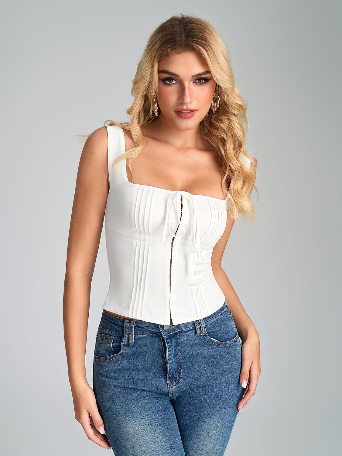 KUTUMAI Floral Corset Crop Top — image 4
