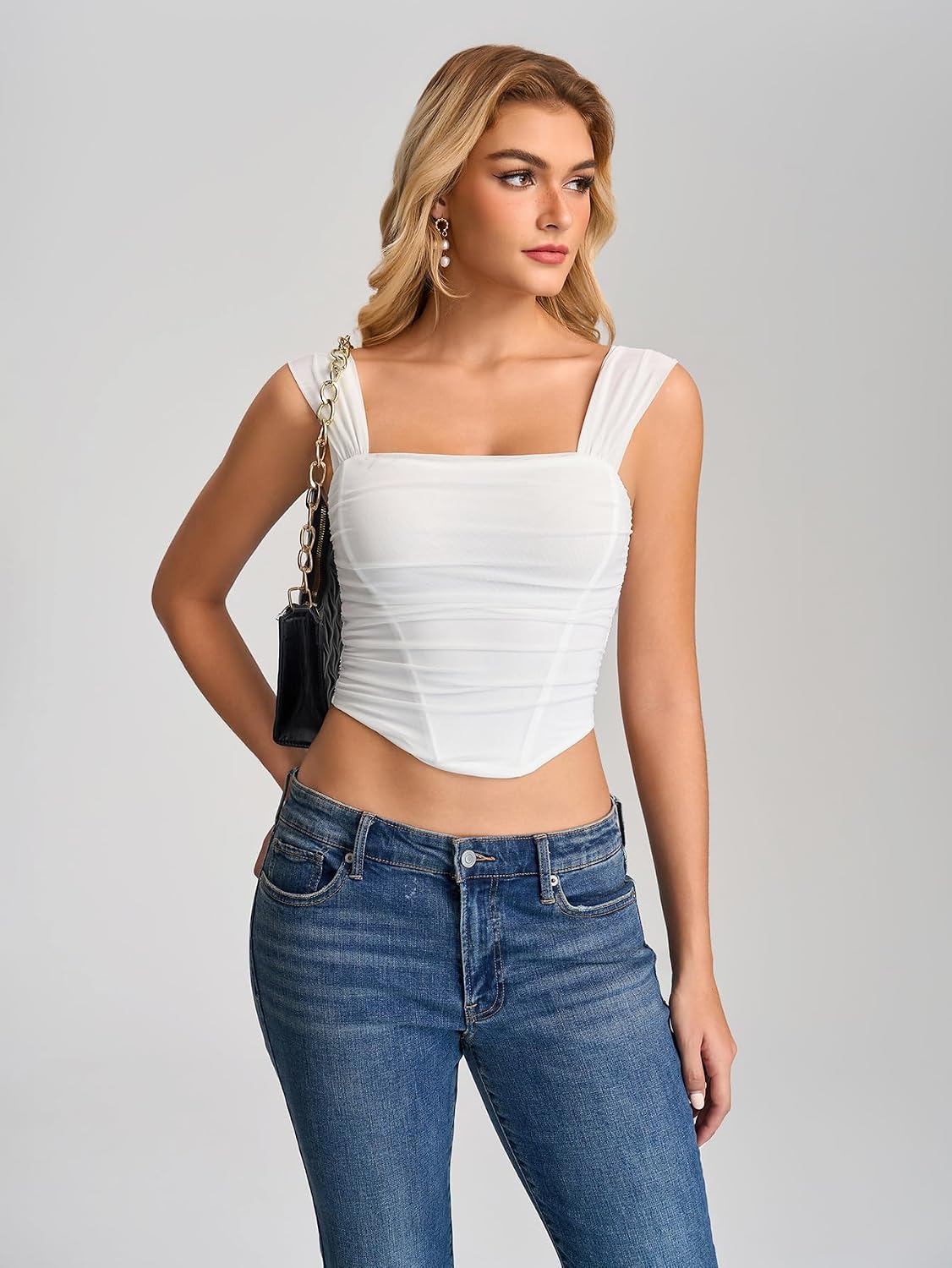 KUTUMAI Summer Floral Corset Bustier Top — image 3