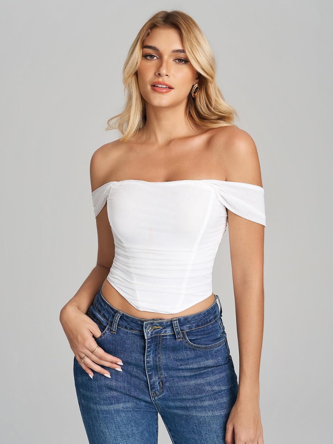 KUTUMAI Summer Floral Corset Bustier Top — image 4