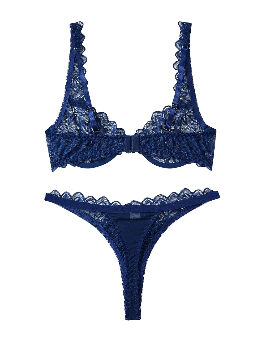 Lilosy 2-Piece Sheer Lace Lingerie Set — image 4