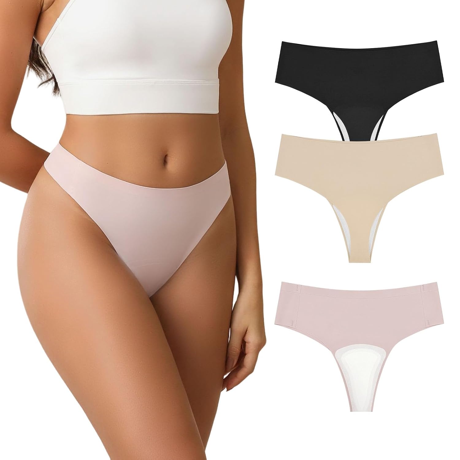 Culibit Seamless Camel Proof Thong Underwear