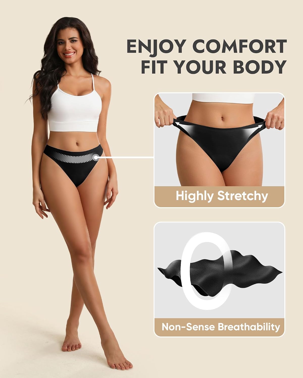 Culibit Seamless Camel Proof Thong Underwear — image 5