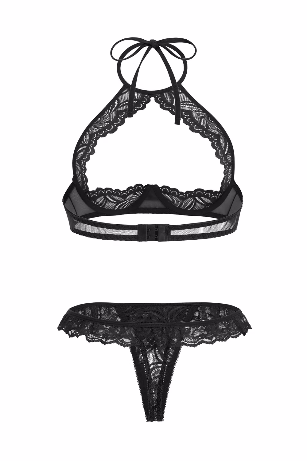 Avidlove Lace Underwire Halter Bra and Panty Set — image 5