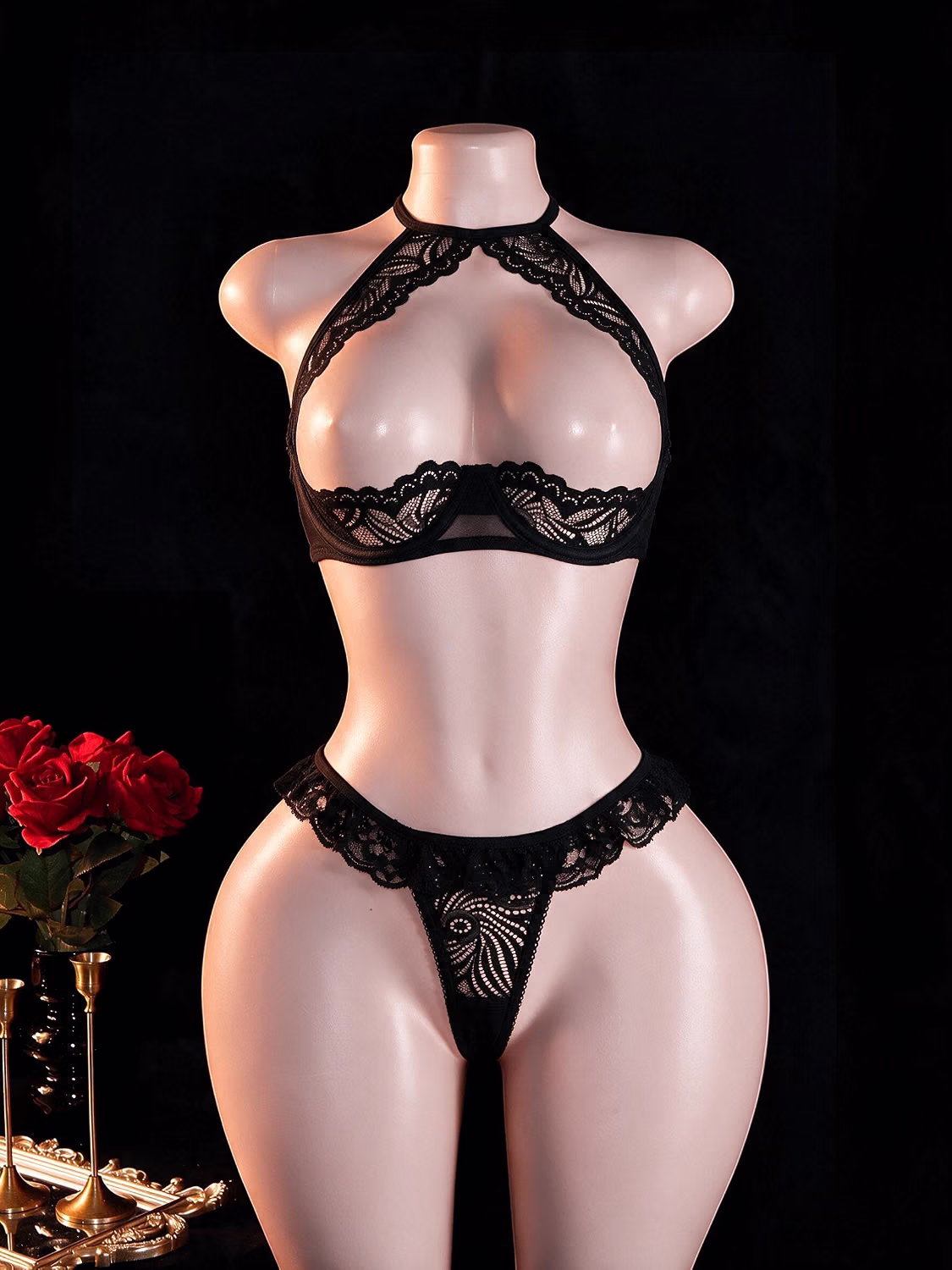 Avidlove Lace Underwire Halter Bra and Panty Set — image 6