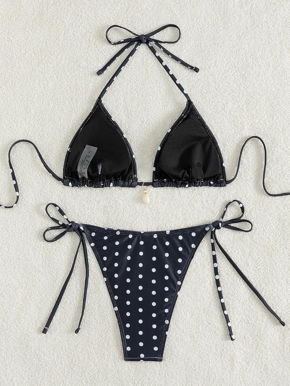 Tainehs Women's Halter Triangle Bikini Set — image 5