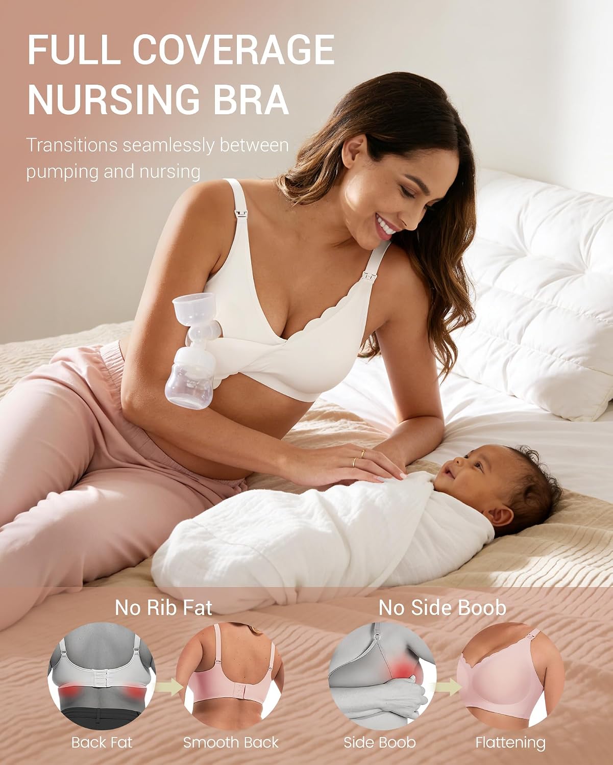 Vinfact Hands-Free Adjustable Pumping Bra — image 3