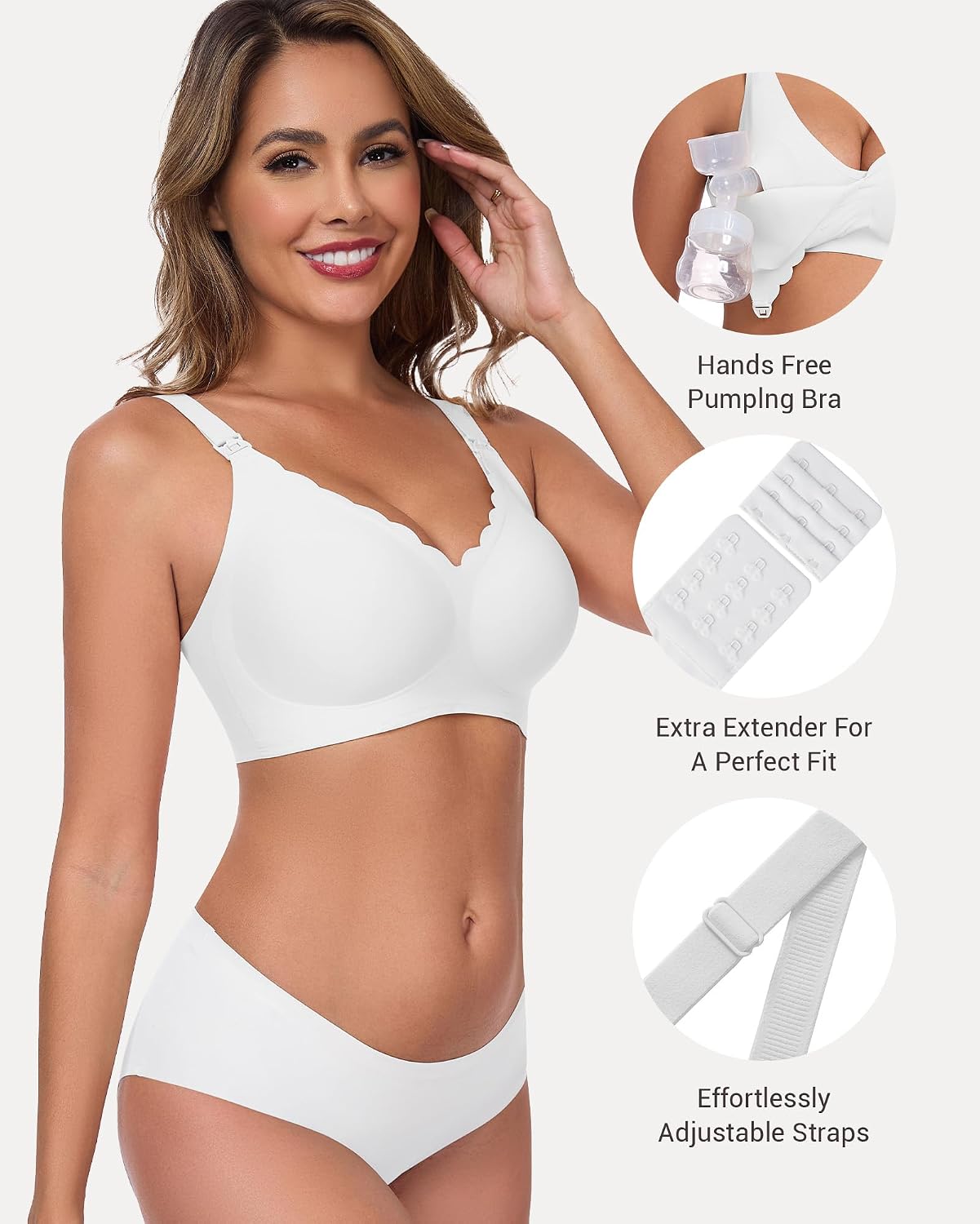 Vinfact Hands-Free Adjustable Pumping Bra — image 5