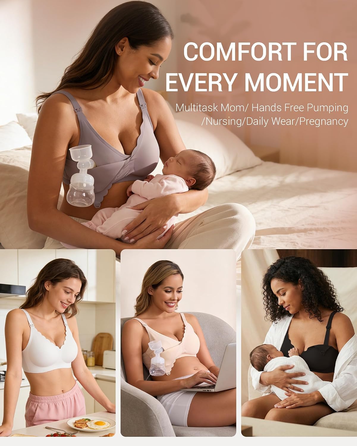 Vinfact Hands-Free Adjustable Pumping Bra — image 7