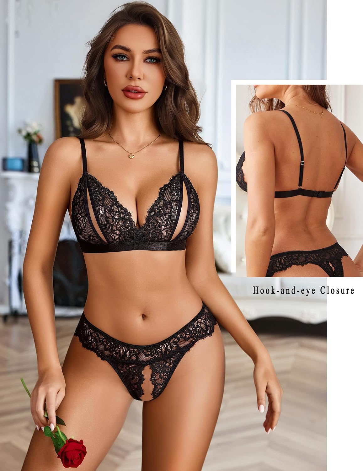 Avidlove Lace Bra and Panty Set — image 2