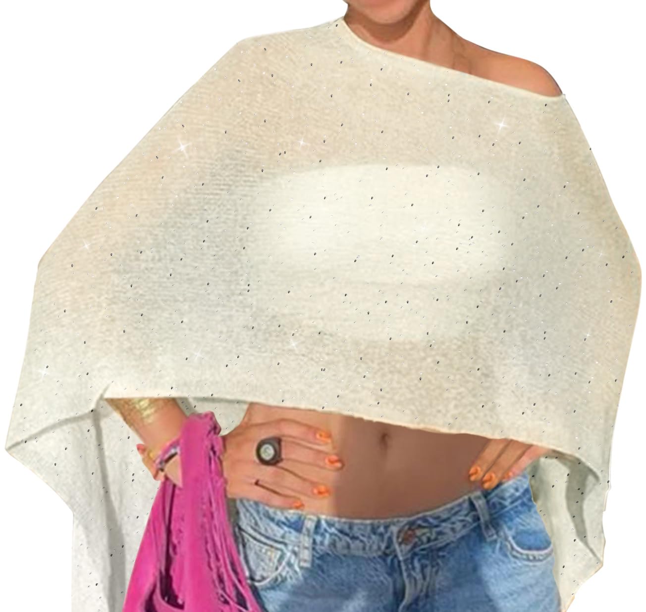 Vicarly Women's Poncho Shawl Beach Cover Up — image 10