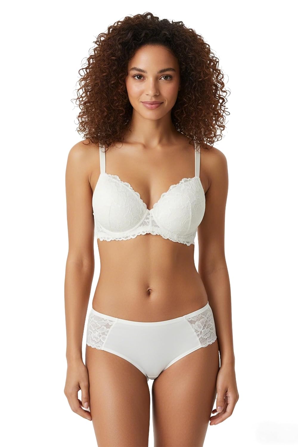 Dpizgic Women's 3-Pack Lace Padded Push-Up Bras — image 2