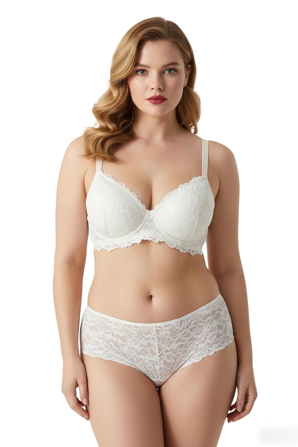 Dpizgic Women's 3-Pack Lace Padded Push-Up Bras — image 3