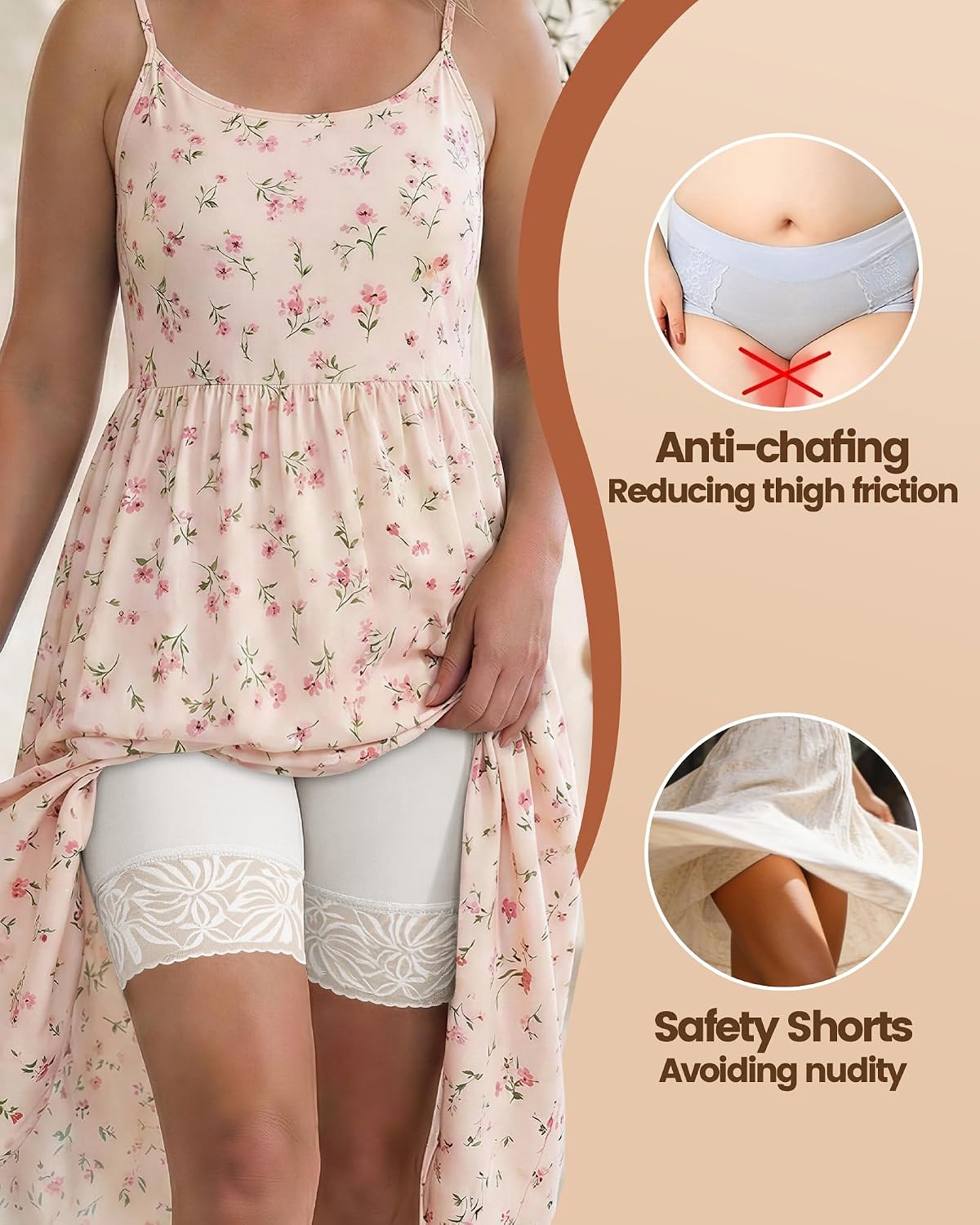 MIOTAN Women's Anti-Chafing Slip Shorts 4-Pack — image 3