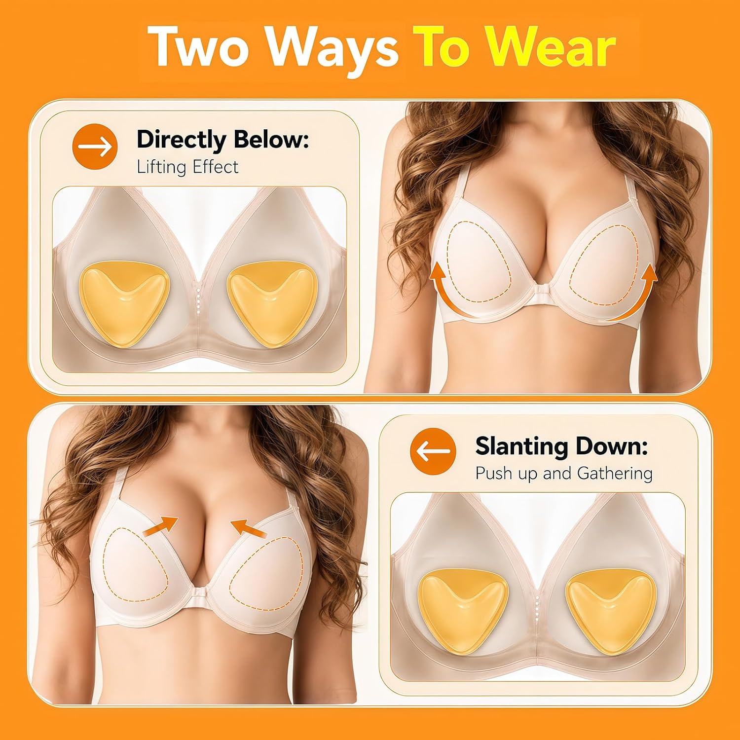 Reusable Sticky Bra Inserts Push Up Pads — image 5