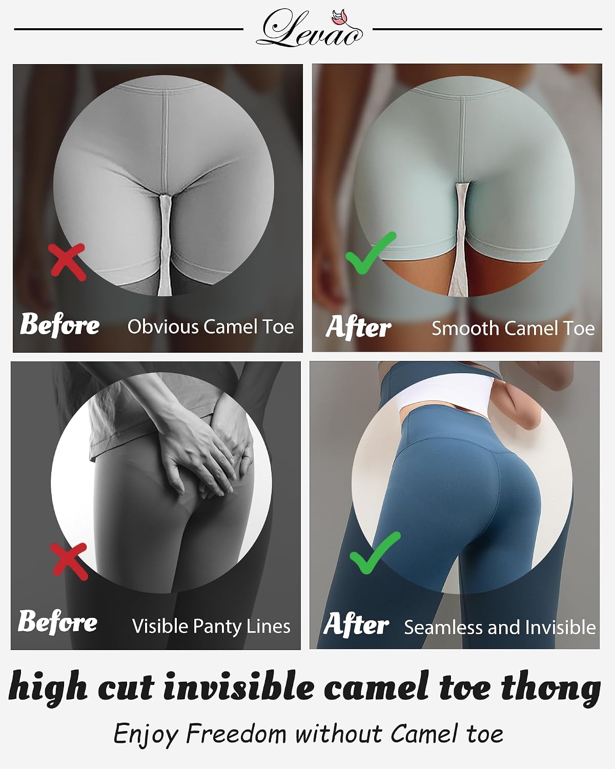 LEVAO 6-Pack Seamless Thong Underwear — image 3