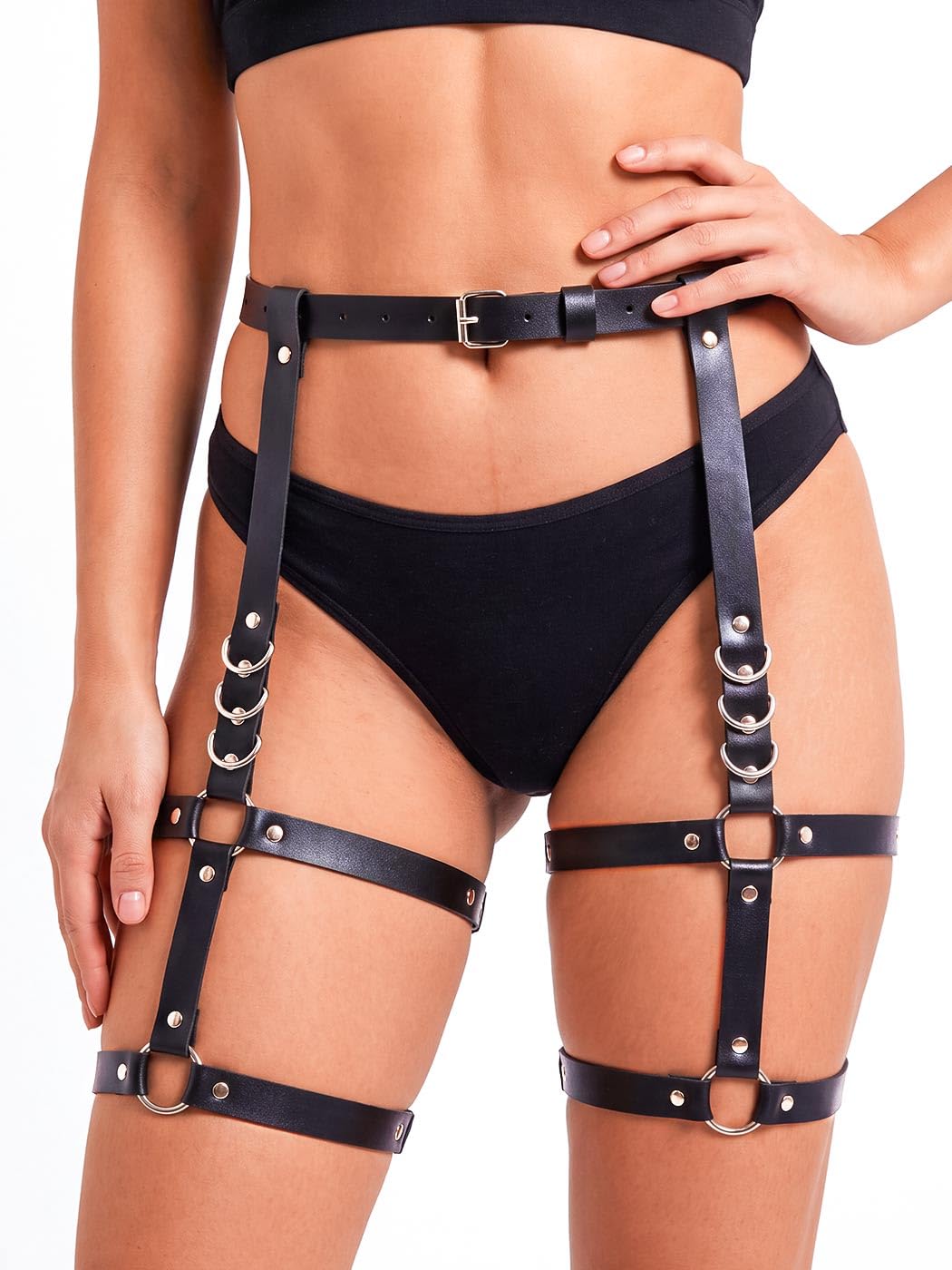 Yonamix Adjustable Leather Thigh Harness