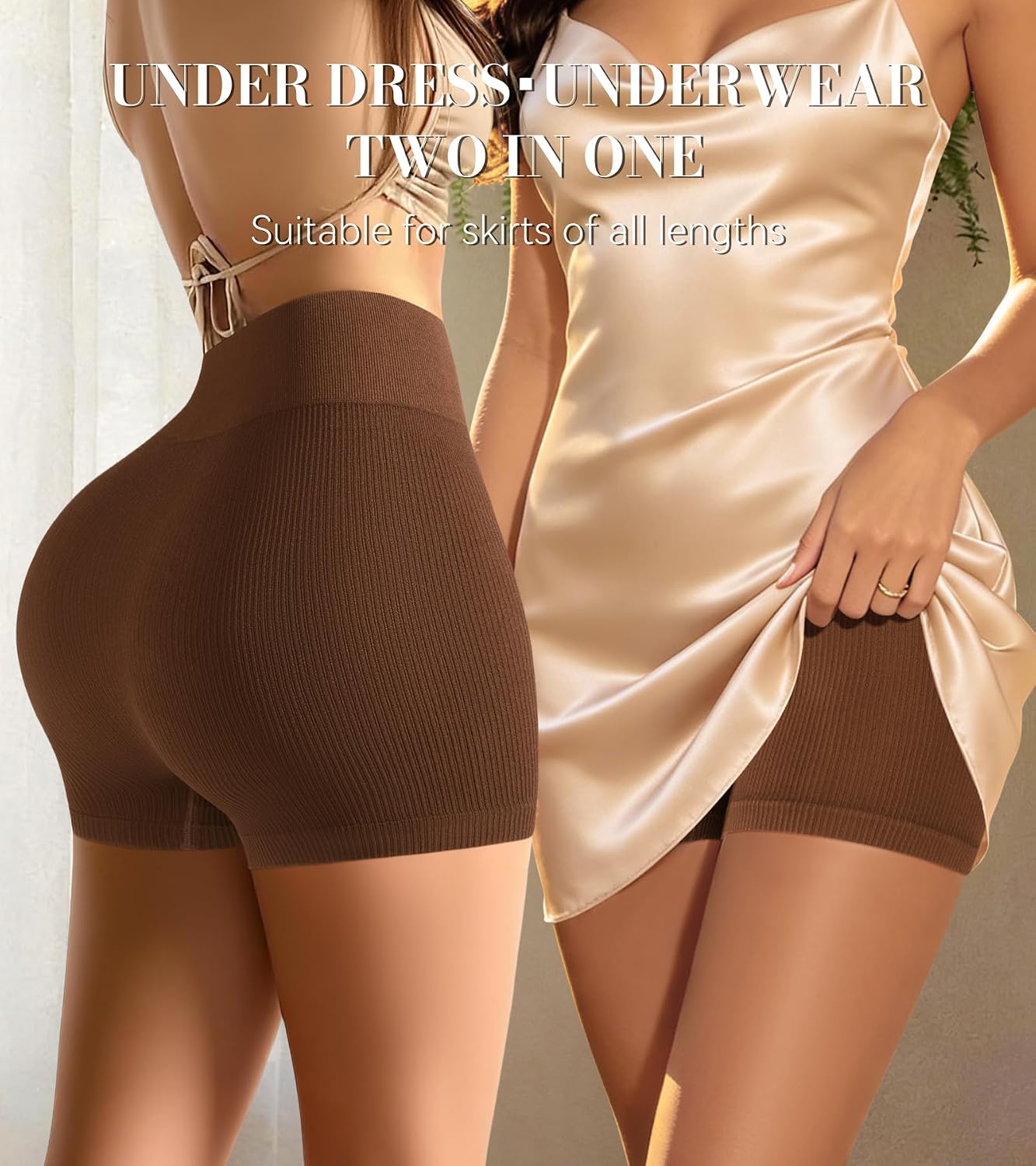 IROCUE High Waisted Seamless Boyshorts for Women — image 2