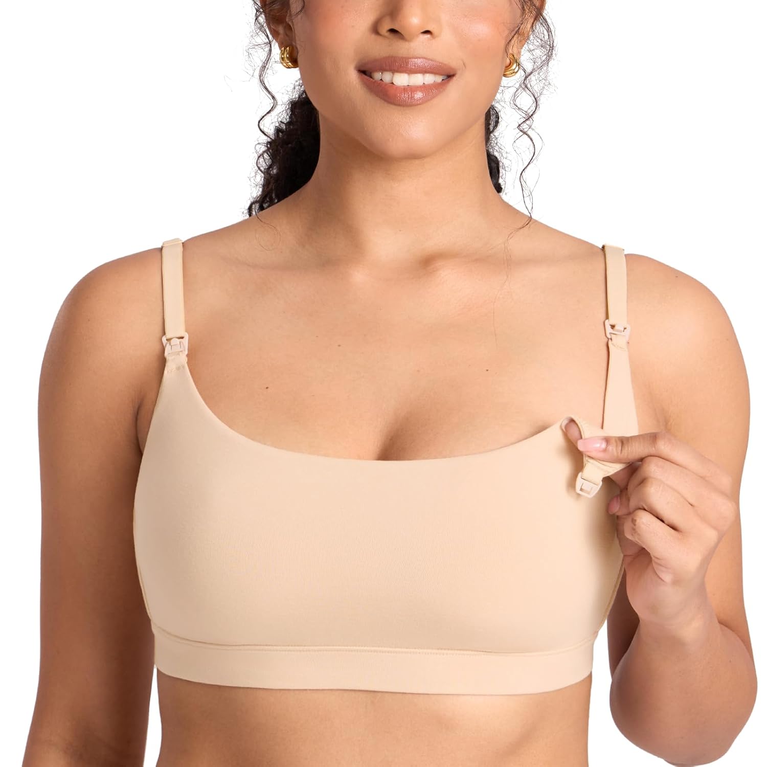 MOMANDA Cotton Nursing Bra for Breastfeeding
