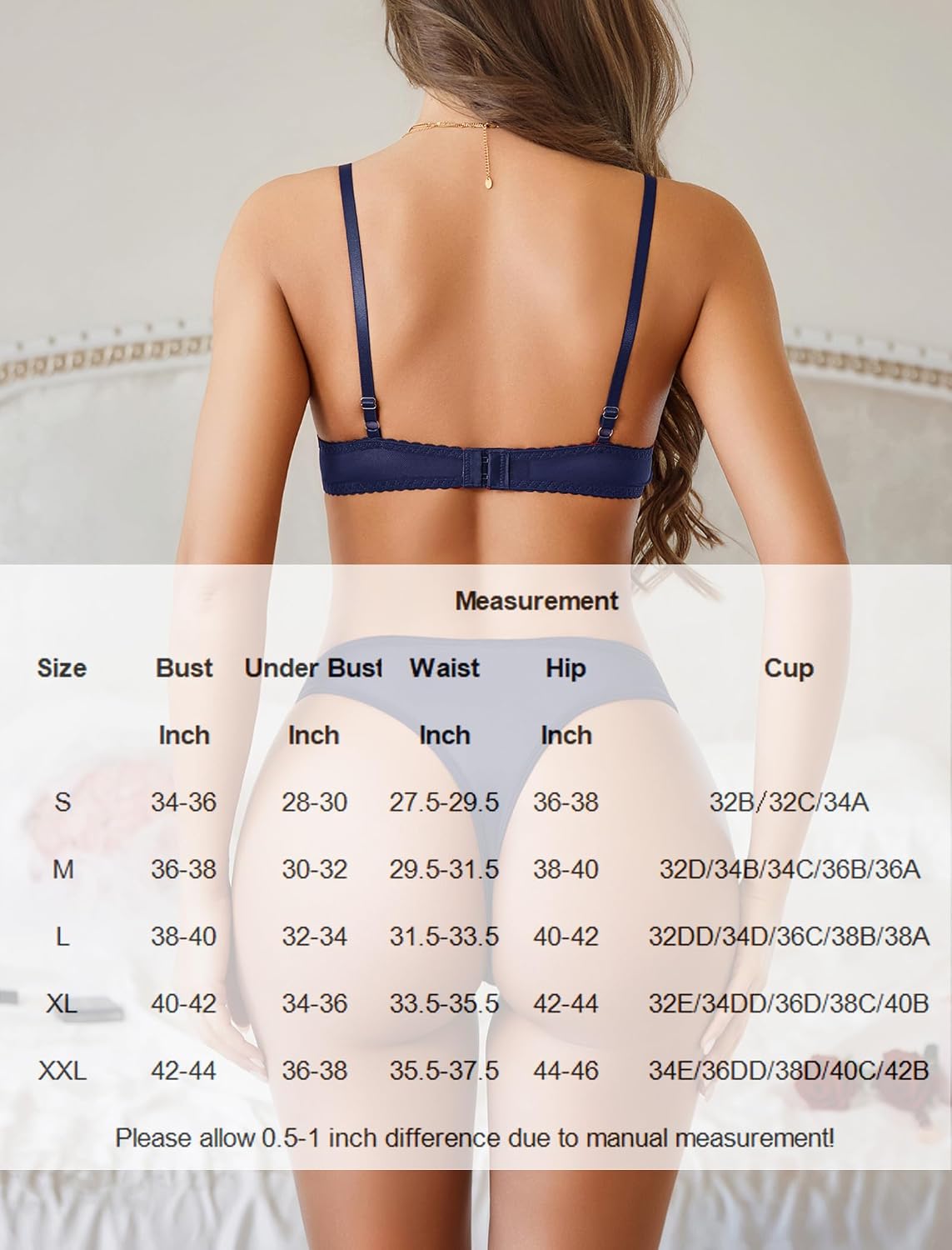 Avidlove Lace Underwire Bra and Panty Set — image 6