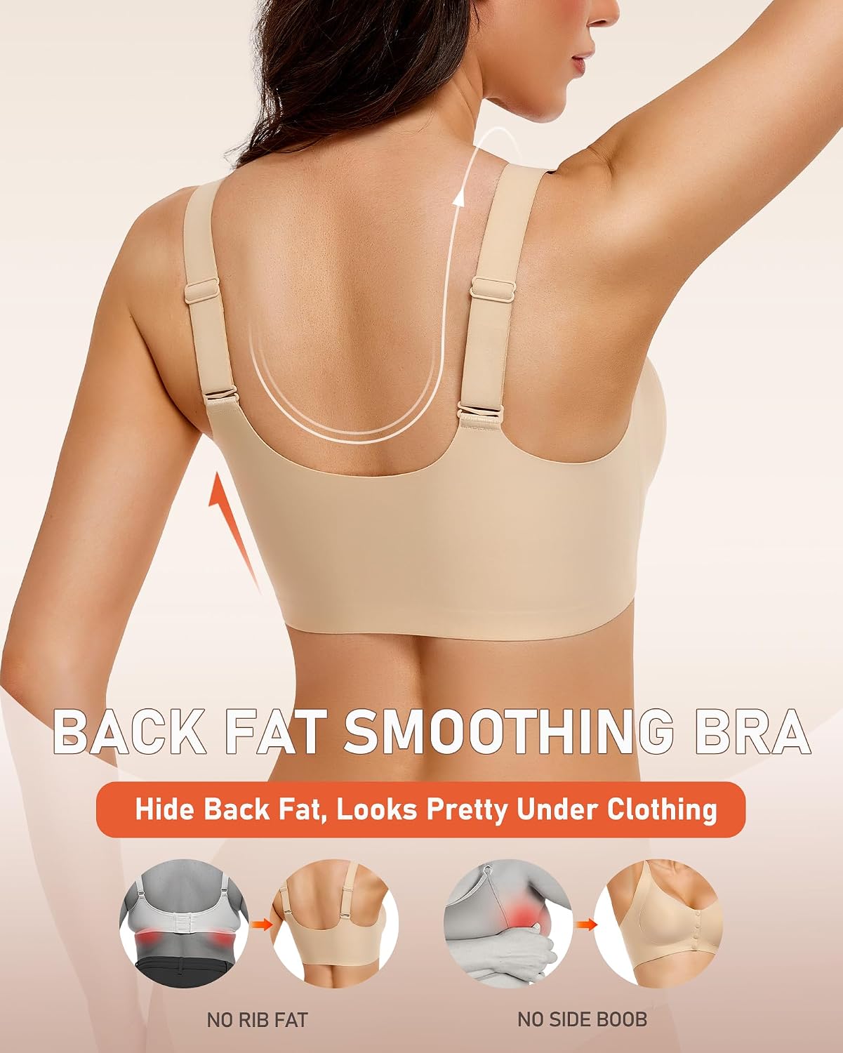 Gailife Front Closure Wireless Comfort Bralette for Women — image 4