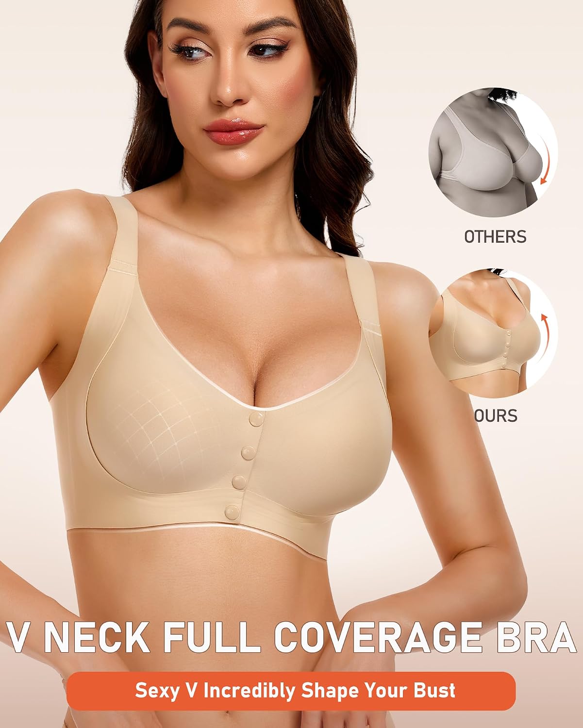 Gailife Front Closure Wireless Comfort Bralette for Women — image 5
