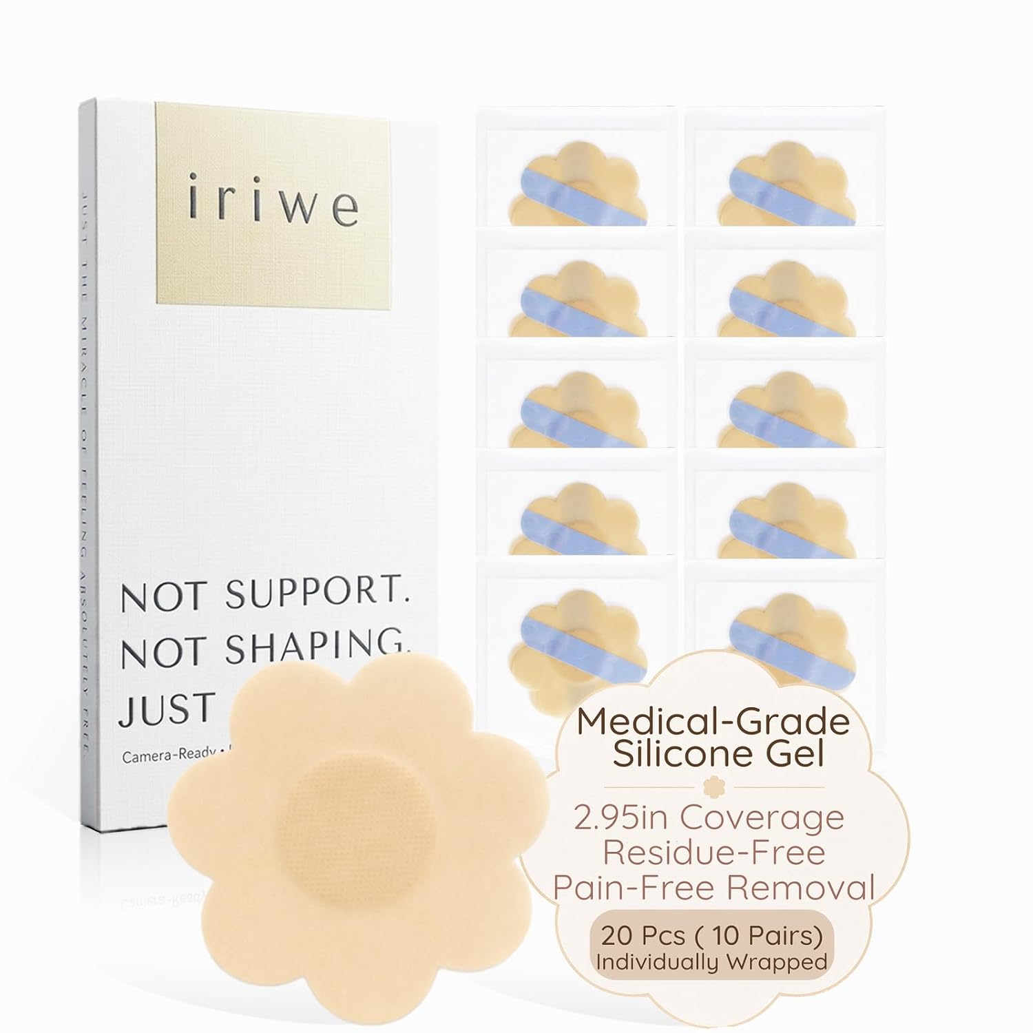 IRIWE Disposable Medical Grade Silicone Nipple Covers